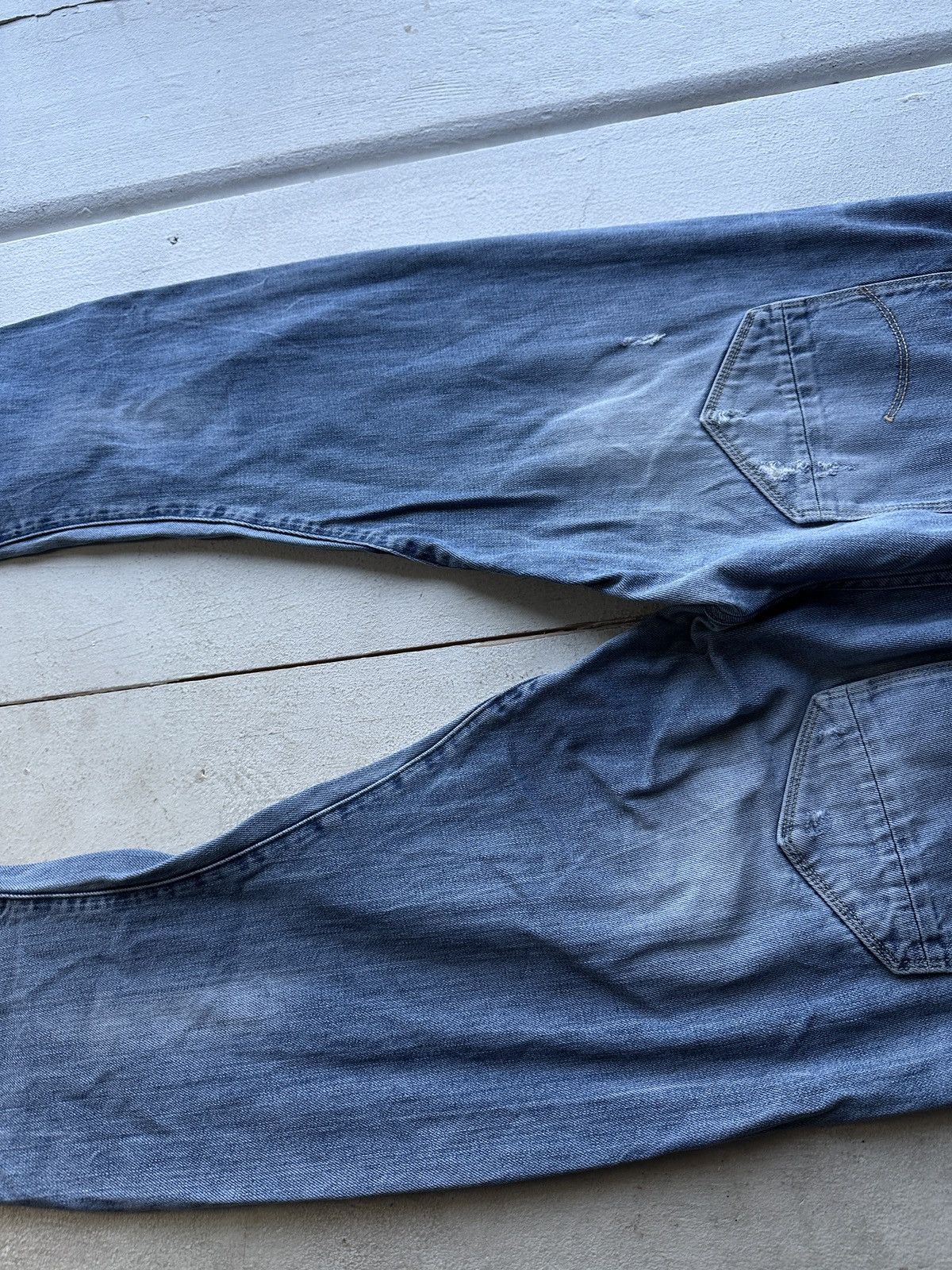 G-Star VNTG🚨96 G STAR RAW Jeans AVANT GARDE Washed Denim y2k 3301 Size 36" / US 14 / IT 50 - 11 Thumbnail