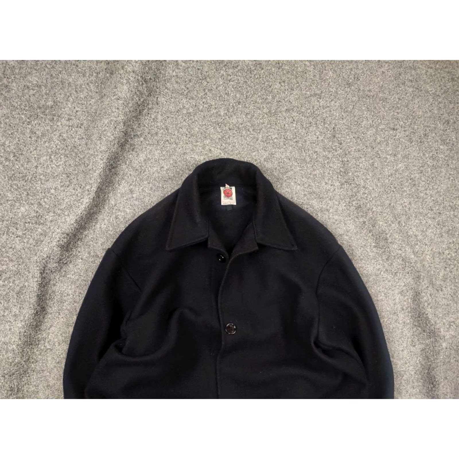 Gloverall VINTAGE Lancashire overall Jacket Men's XL Black Wool Heavy Work Jacket Size US 36 / EU 52 - 4 Thumbnail