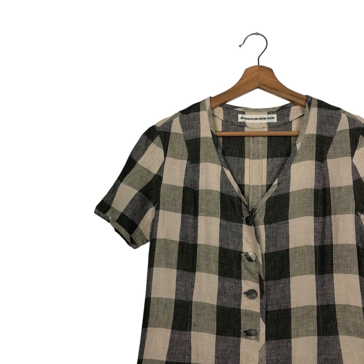 Issey Miyake 📌Vintage Gowns Mademoiselle Non Non Tartan Design Size M / US 6-8 / IT 42-44 - 10 Thumbnail