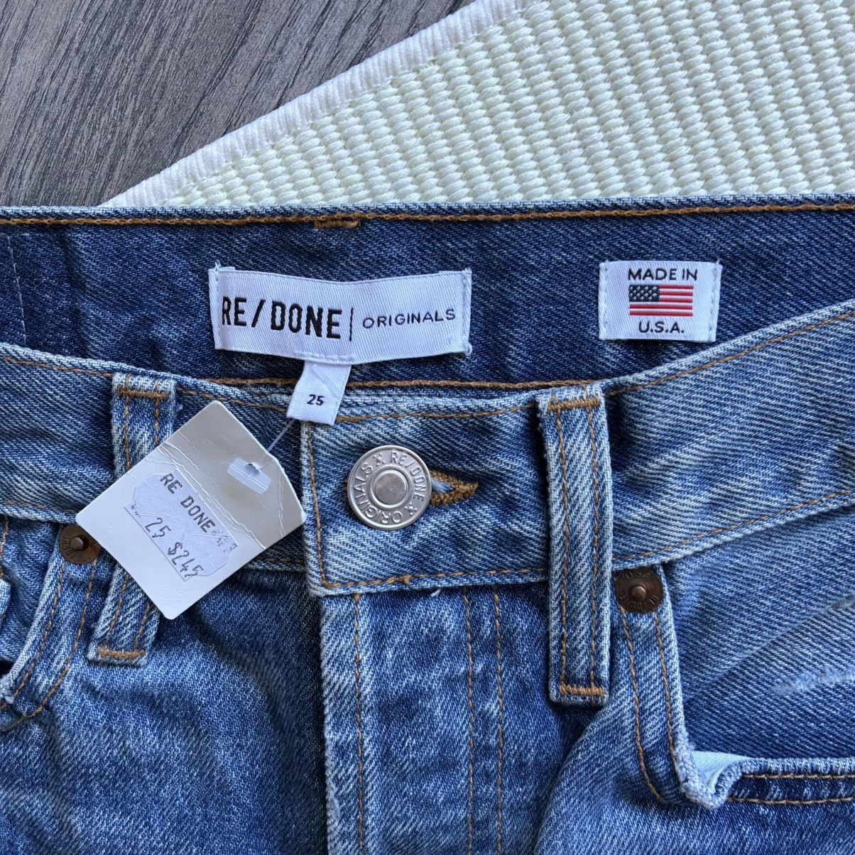 RE/DONE RE/DONE Originals Distressed High Rise Ankle Crop Jeans Size 27" / US 4 / IT 40 - 6 Thumbnail