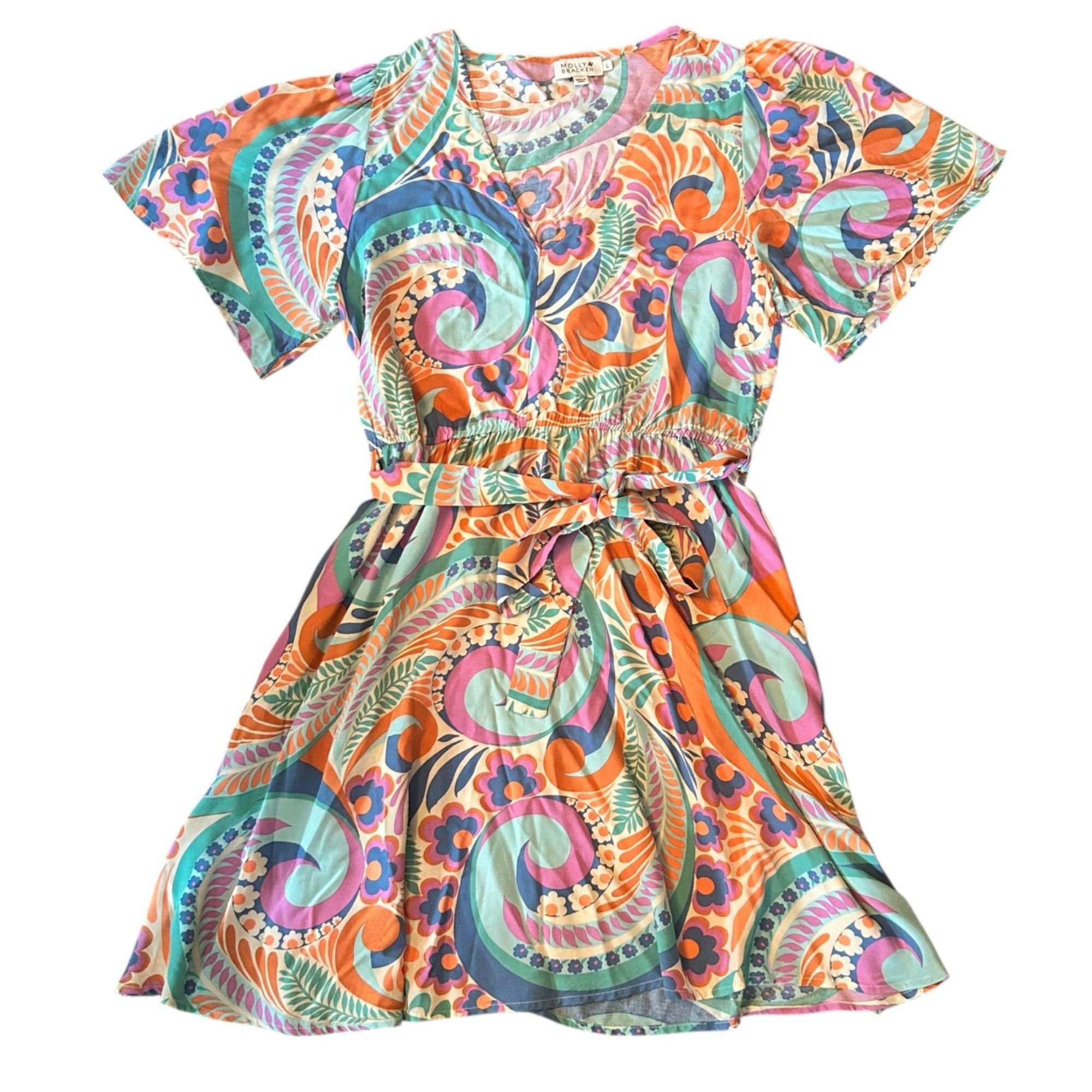 Other Molly Bracken Novelty Retro Inspired Colorful Floral Print D Size L / US 10 / IT 46 - 1 Thumbnail