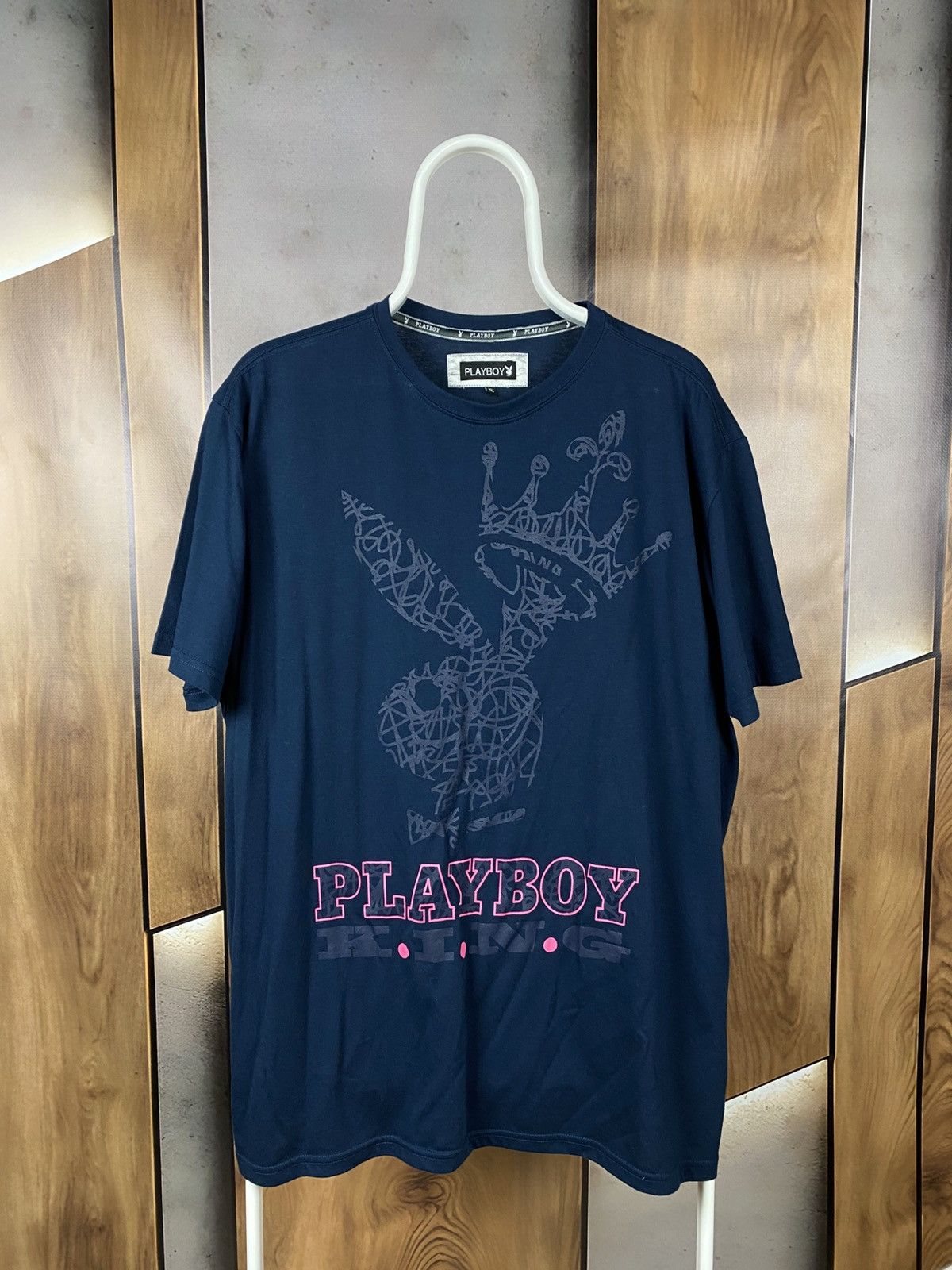Playboy 🐰T-Shirt Paly Boy KING Big Logo Tee🐰 Size US XL / EU 56 / 4 - 1 Thumbnail