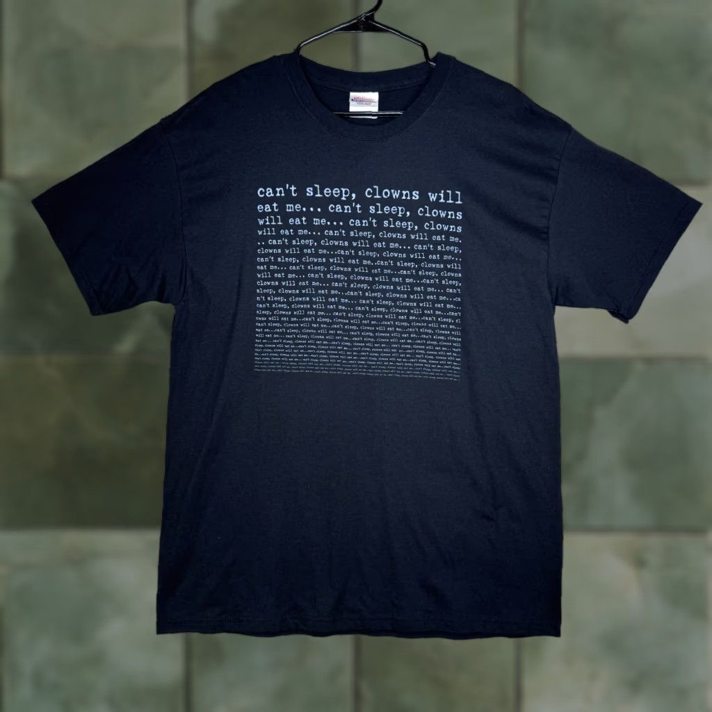 Hanes VTG Alice Cooper "Can't Sleep Clowns Will Eat Me" Y2K Black Hanes Heavyweight T-Shirt Men L Size Reg Shirt Mens Band Tee Rock Music Size US L / EU 52-54 / 3 - 1 Thumbnail