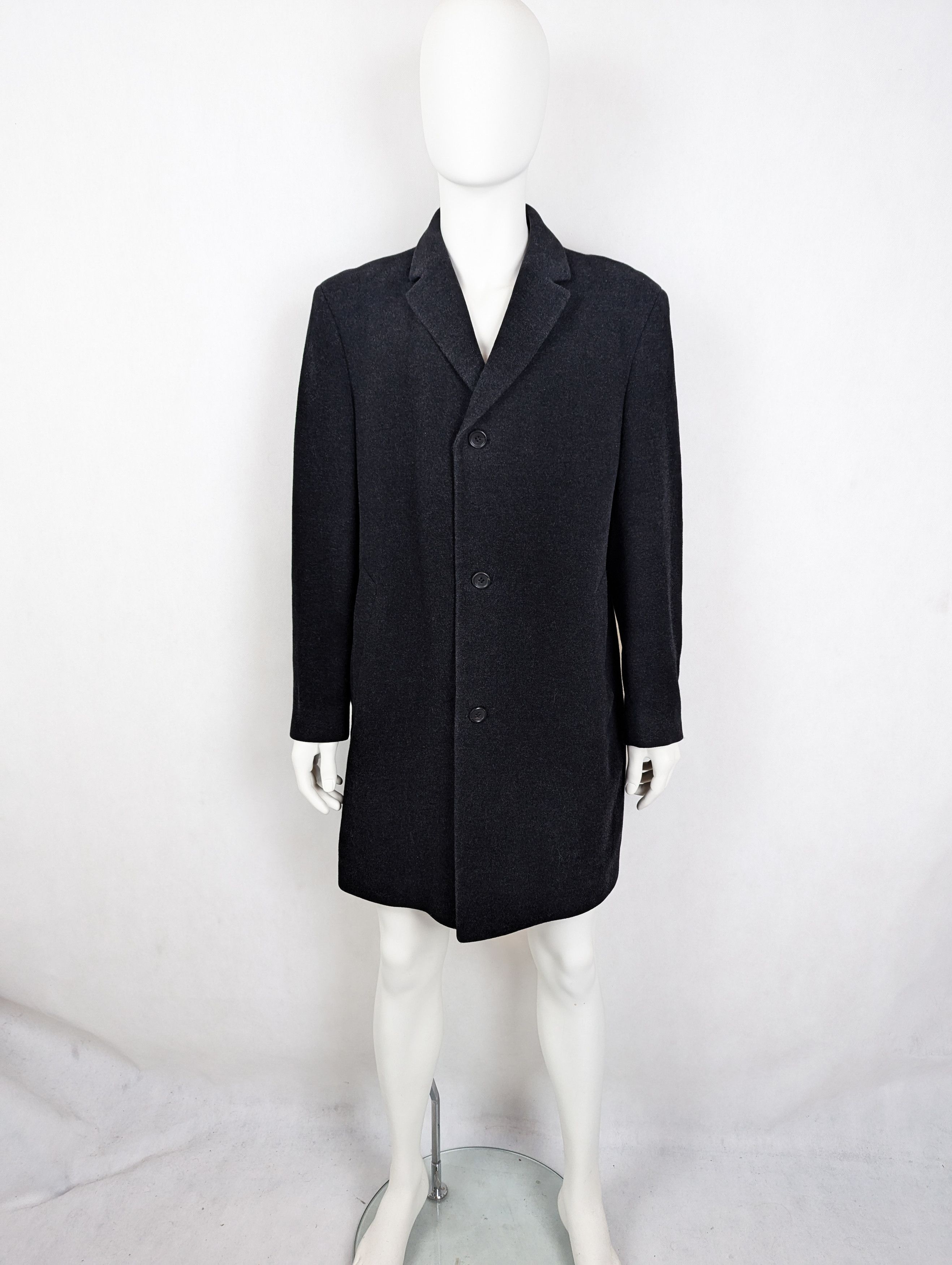Hugo Boss Hugo Boss dark grey wool coat 52 Size US L / EU 52-54 / 3 - 1 Thumbnail