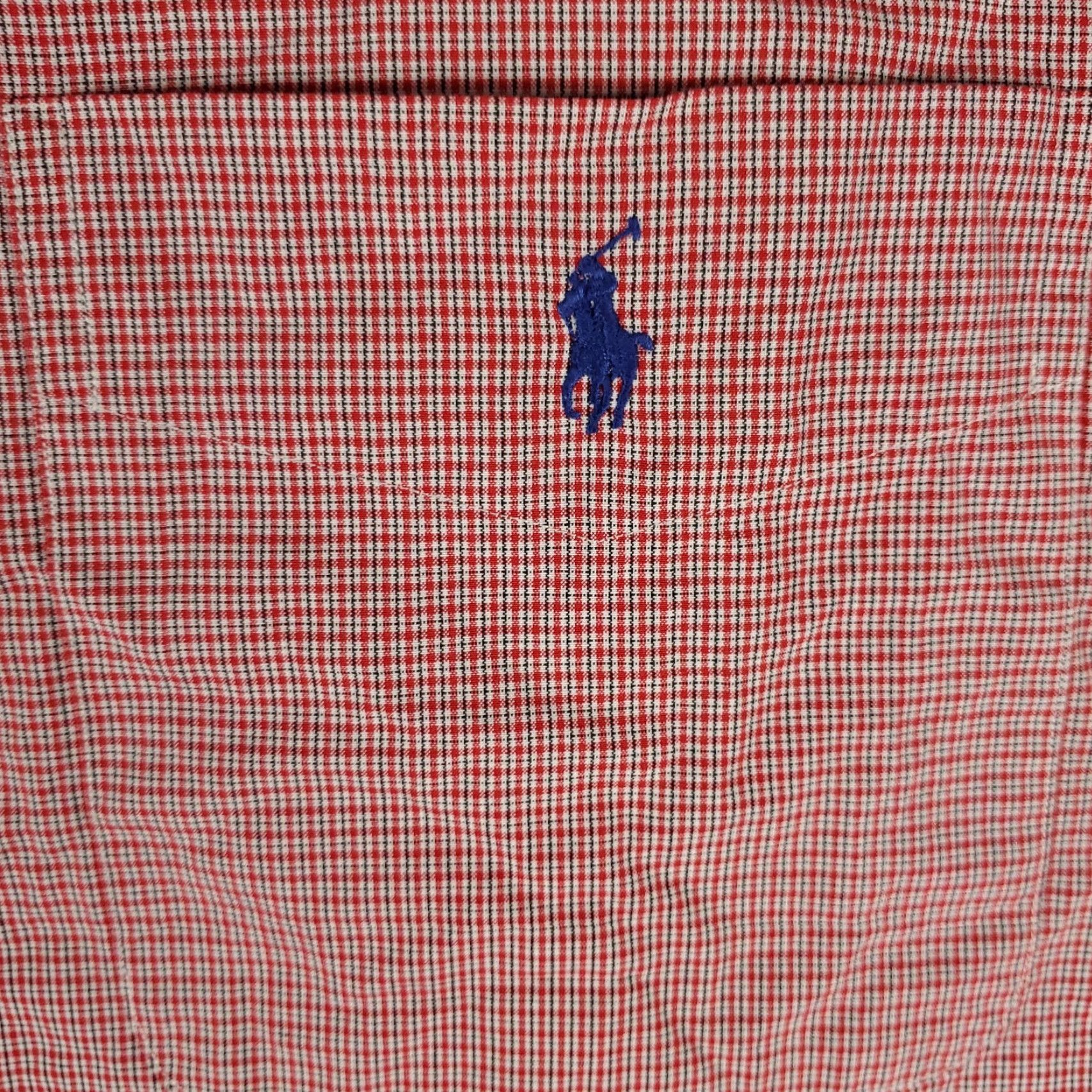 Ralph Lauren VINTAGE Ralph Lauren Shirt Men XL Red Plaid Cotton Casual Button-Up Short Sleeve Mens Size US XL / EU 56 / 4 - 2 Thumbnail