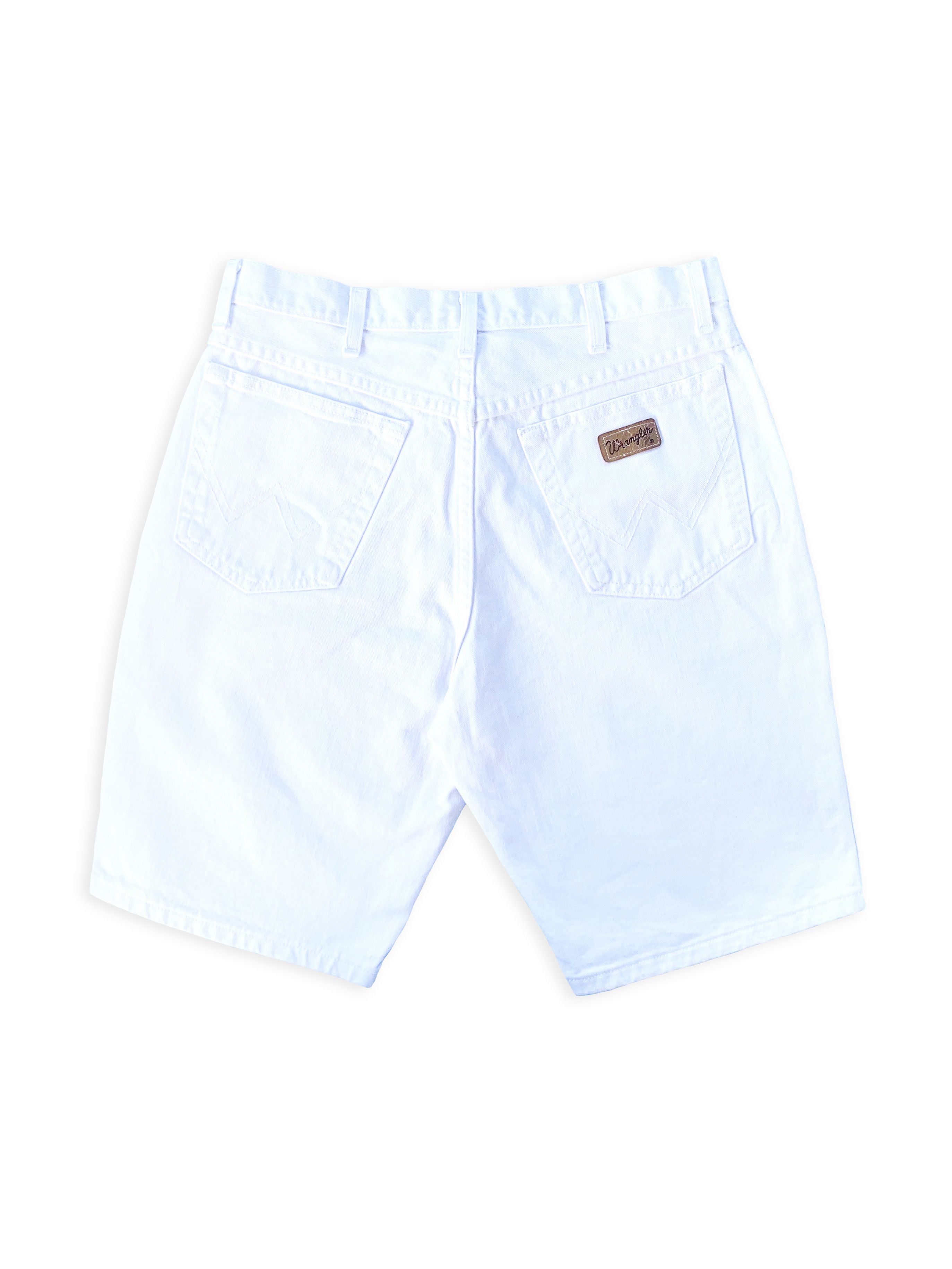 Vintage Vintage 90s WRANGLER shorts Denim Jeans Pants White Y2K / 33 Size US 33 - 1 Thumbnail