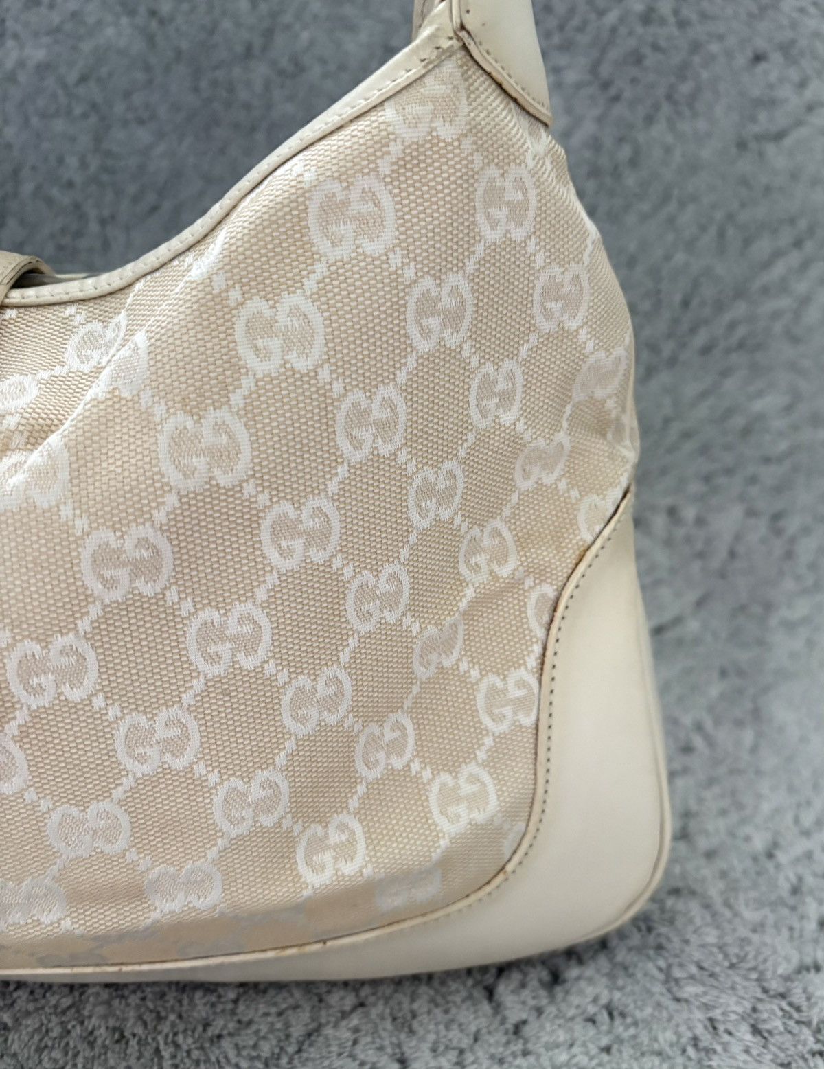 Gucci Sac a main gucci jackie en toile GG beige Size ONE SIZE - 6 Thumbnail