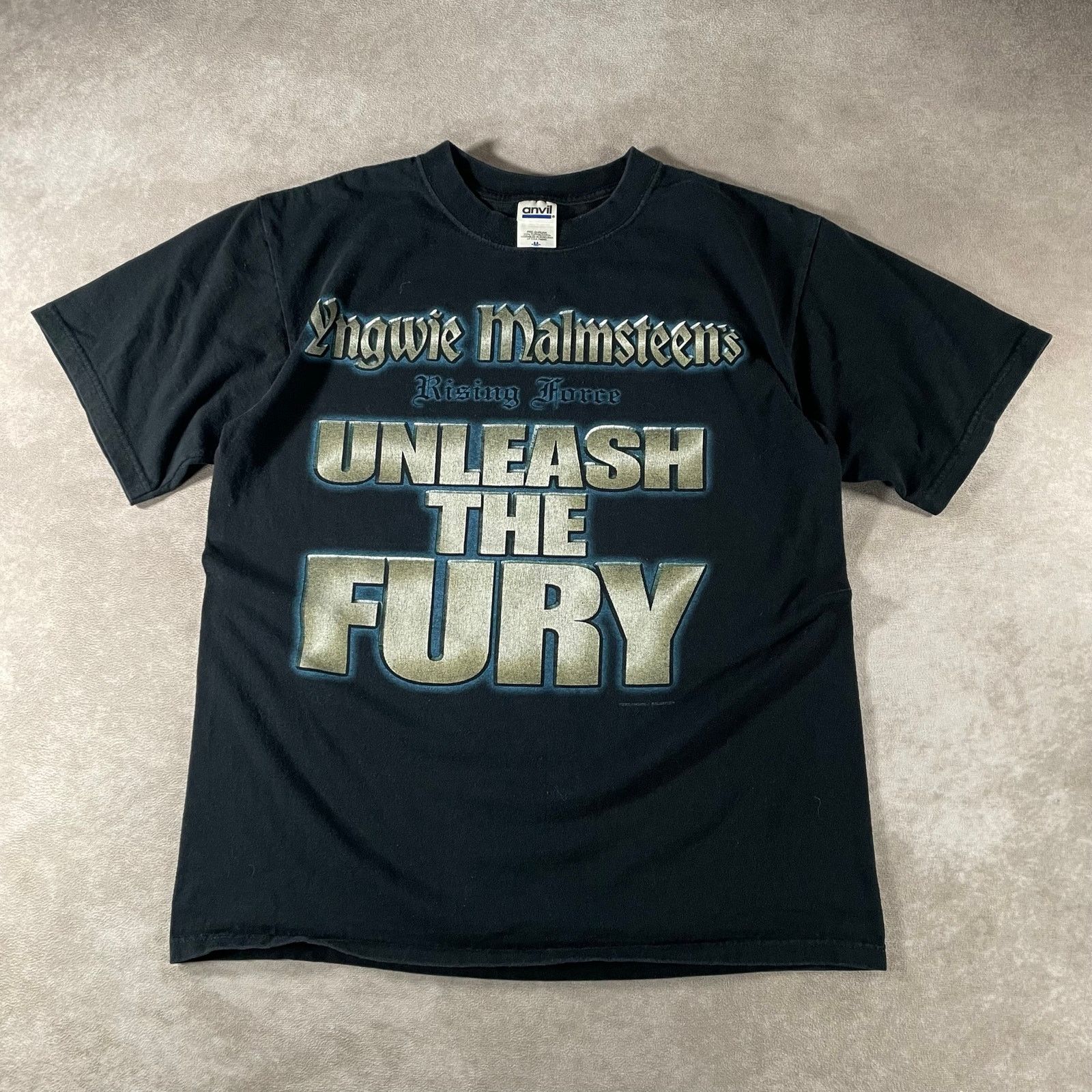 Engwie Malmsteen THE SEVENTH SIGN Tシャツ L Band Tees × Vintage Rare Vintage Yngwie Malmsteen The Seventh sign