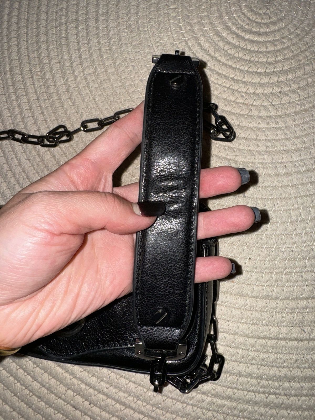 Tory Burch Tory Burch waxed leather black mini crossbody bag Size ONE SIZE - 5 Thumbnail