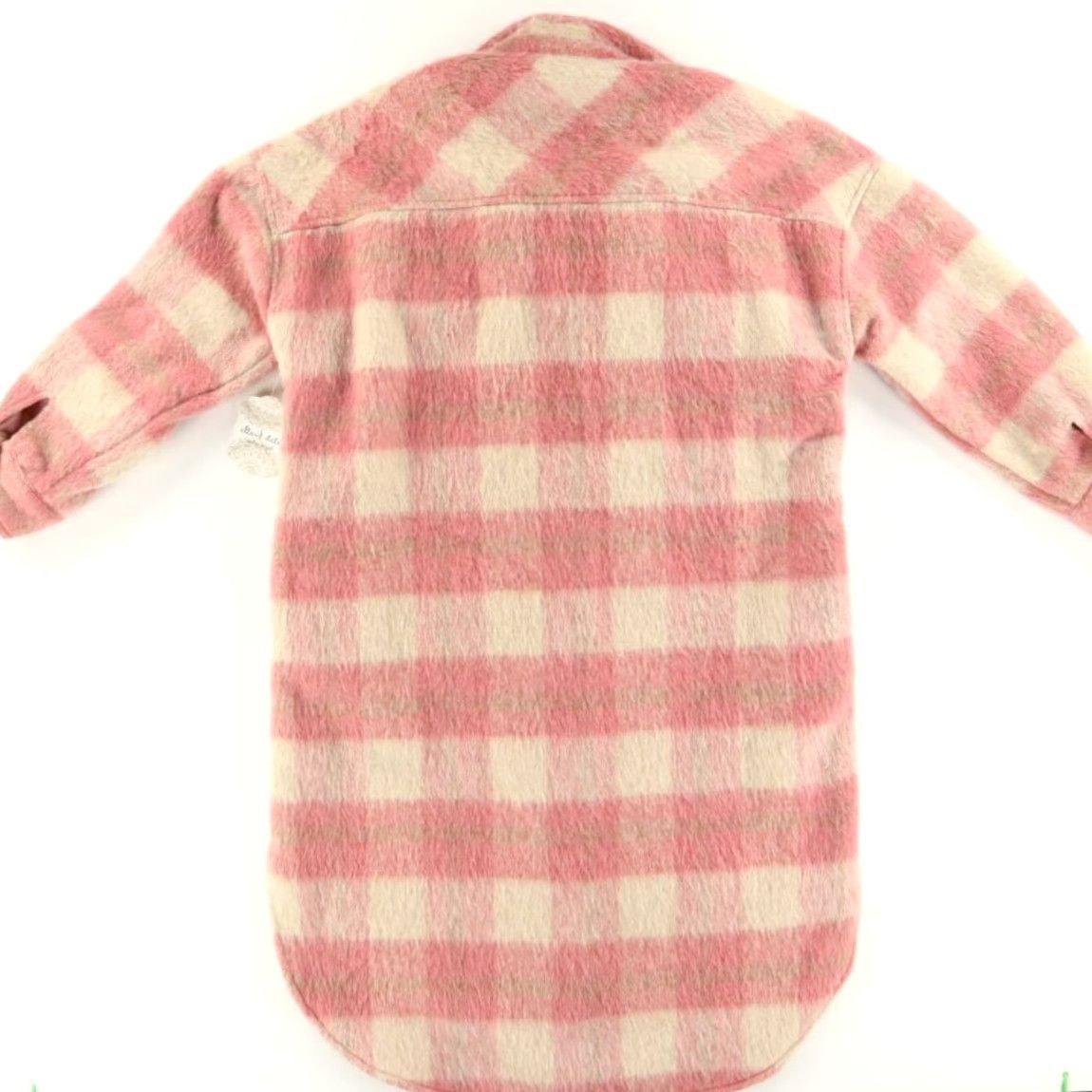 Vintage Altar'd State Faux Fir Oversized Teddy Plaid Jacket Pink Women's S Size S / US 4 / IT 40 - 4 Thumbnail