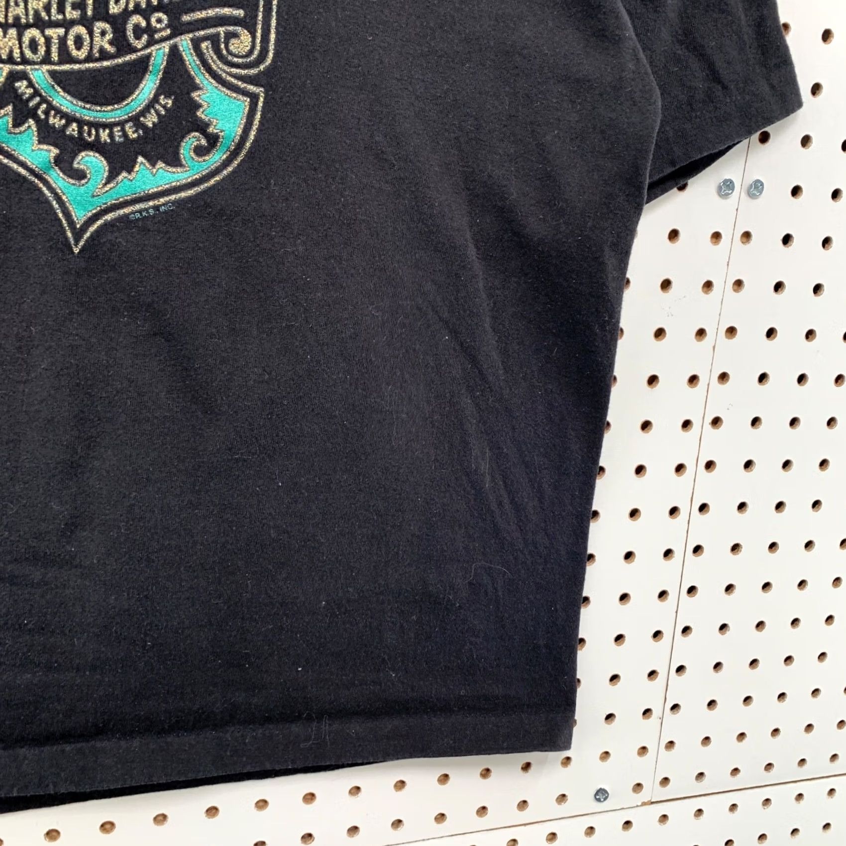 Harley Davidson VINTAGE Harley-Davidson Shirt Women S Black 90s USA NH Single Stitch T-Shirt Size S / US 4 / IT 40 - 6 Thumbnail