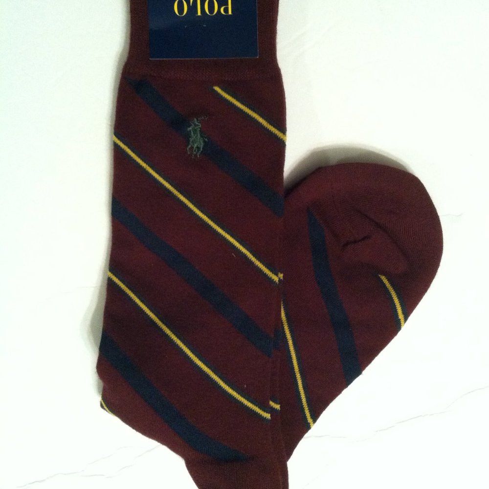 Polo Ralph Lauren POLO RALPH LAUREN MENS NEW DRESS SOCKS FIT SHOE SIZE: 7-12 Size ONE SIZE - 3 Thumbnail