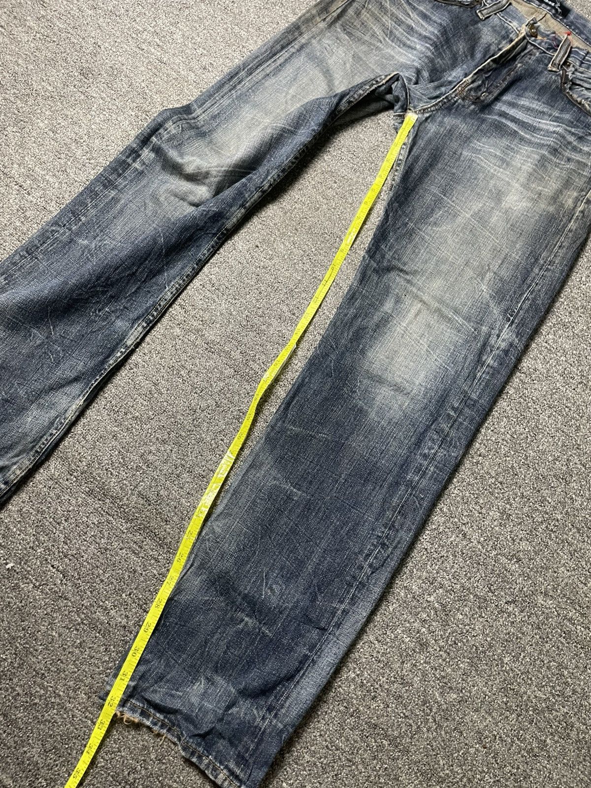 Japanese Brand Vintage ORIRIN Japan Distressed Denim Jeans (99) Size US 32 / EU 48 - 6 Thumbnail