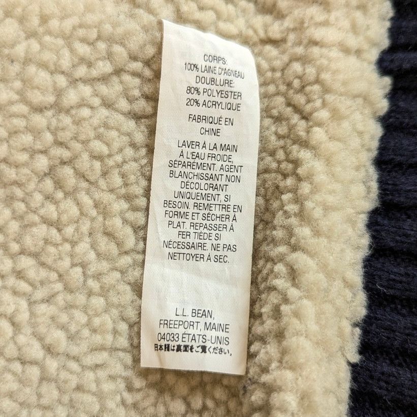 L.L. Bean Vintage L.L. Bean Knit Lambswool Shearling Zip Up Jacket Size US L / EU 52-54 / 3 - 6 Thumbnail