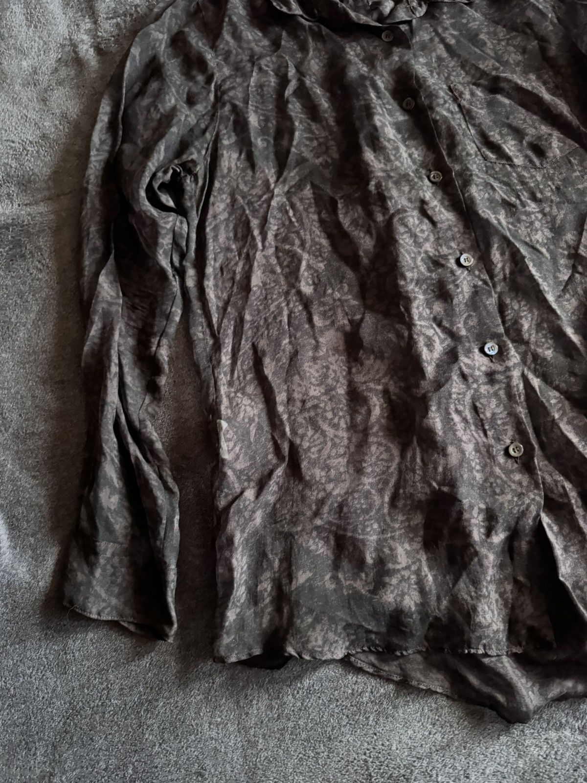 Aspesi Alberto Aspesi luxury silk printed shirt mesh silk Size M / US 6-8 / IT 42-44 - 3 Thumbnail