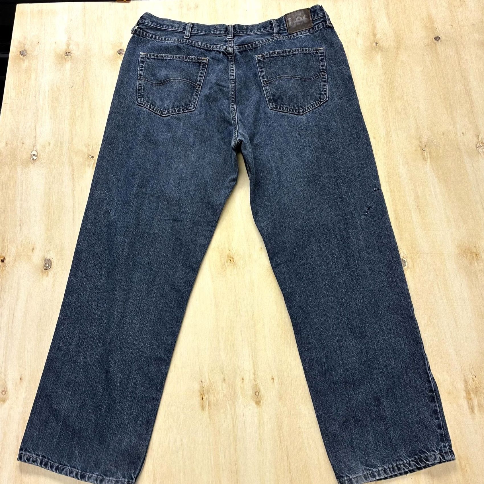 Lee Lee Relaxed Fit Jeans Mens 40x32 Blue Straight Denim Jeans Size US 40 / EU 56 - 4 Thumbnail