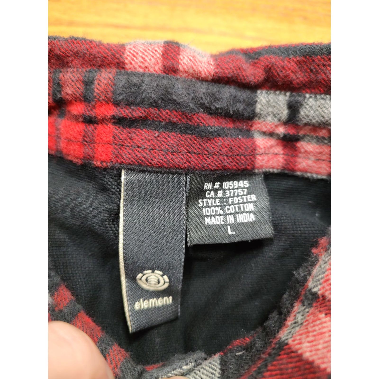 Element Vtg Element Flannel Shirt Men L Red Black Plaid Long Sleeve Button-Up Casual Workwear Size US L / EU 52-54 / 3 - 3 Thumbnail