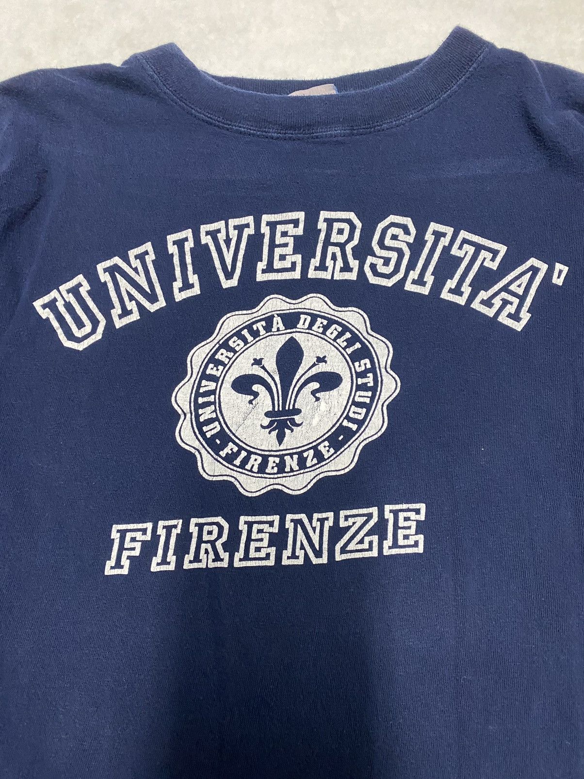 Vintage Crazy Streetwear Skater 90’s University Firenze Italian Tee Size US L / EU 52-54 / 3 - 2 Thumbnail