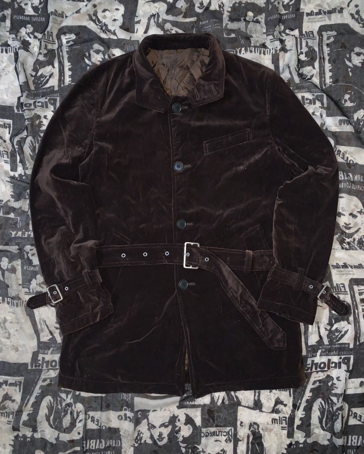 PPFM Avant Garde Ppfm Velvet Bucket Belt Jacket Size US M / EU 48-50 / 2 - 1 Thumbnail
