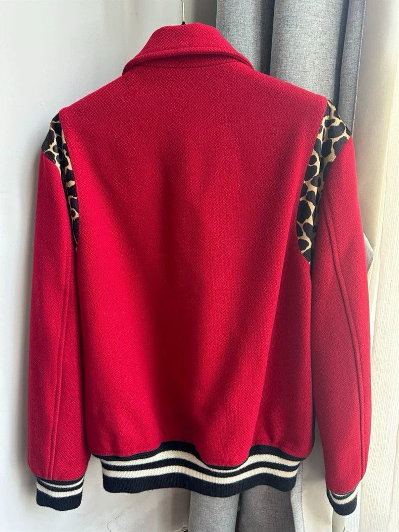Saint Laurent Paris Saint Laurent Red Leopard Print Jacket-2505 Size US M / EU 48-50 / 2 - 2 Thumbnail