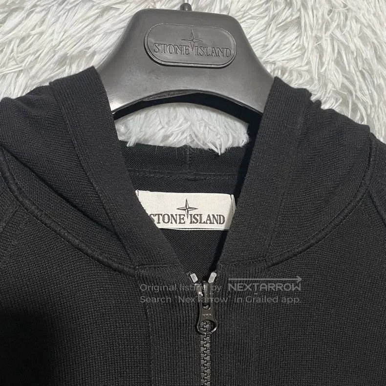 Stone Island Stone Island Hooded Knit Jacket Black XL Size US XL / EU 56 / 4 - 4 Thumbnail