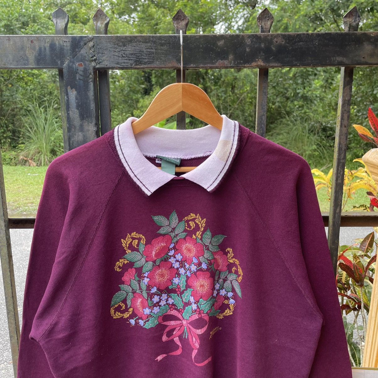 Other 🔥Vintage 90s Morning Sun Graphic Flower Sweatshirts Size US M / EU 48-50 / 2 - 3 Thumbnail