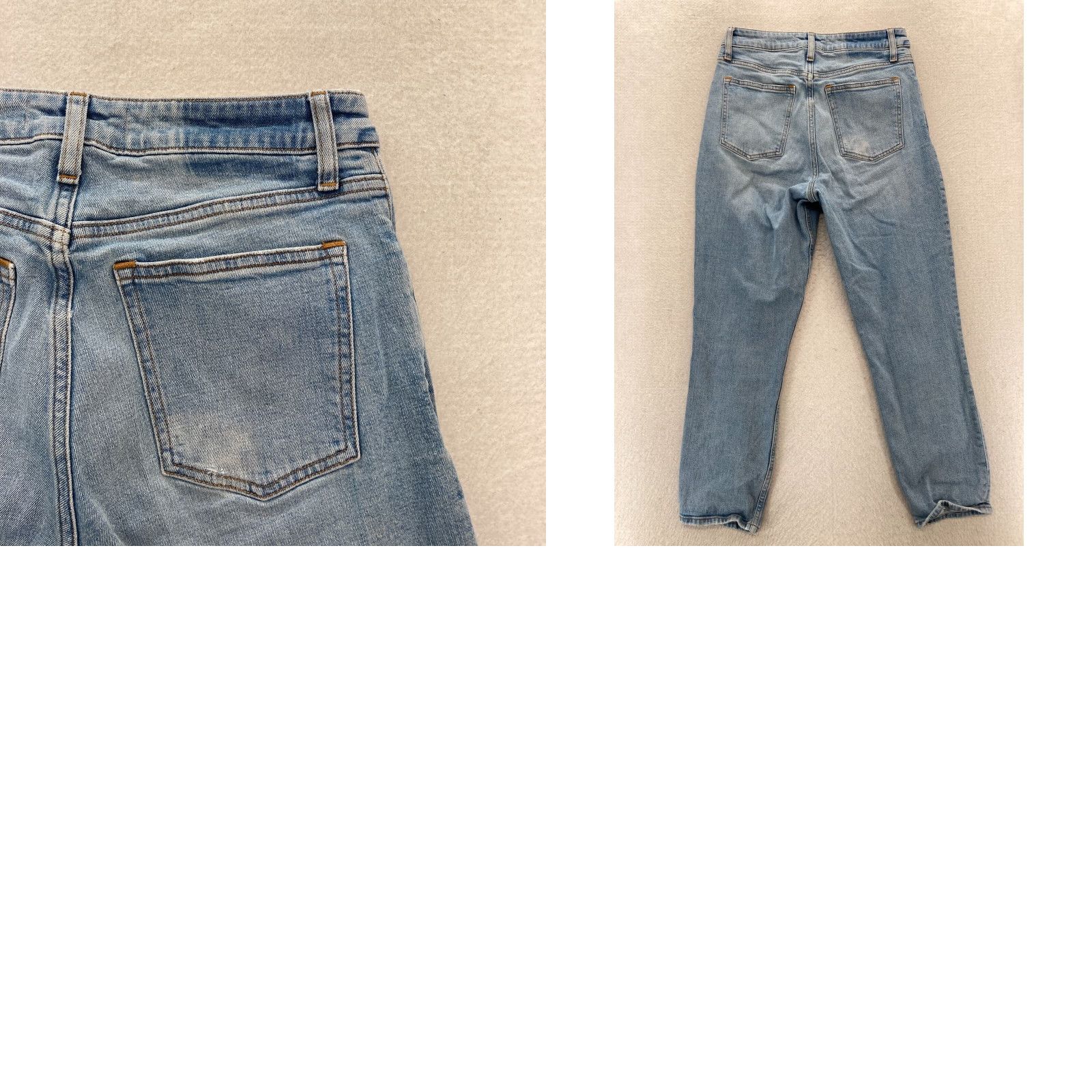 Abercrombie & Fitch Abercrombie & Fitch Curve Love Mom Jeans Women's 27/4 High Rise Blue Distressed Jeans Size 27" / US 4 / IT 40 - 9 Thumbnail
