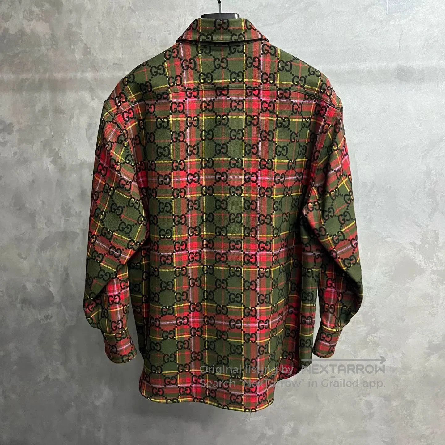 Gucci gucci red patterned long sleeve button-up shirt. Size US M / EU 48-50 / 2 - 2 Thumbnail