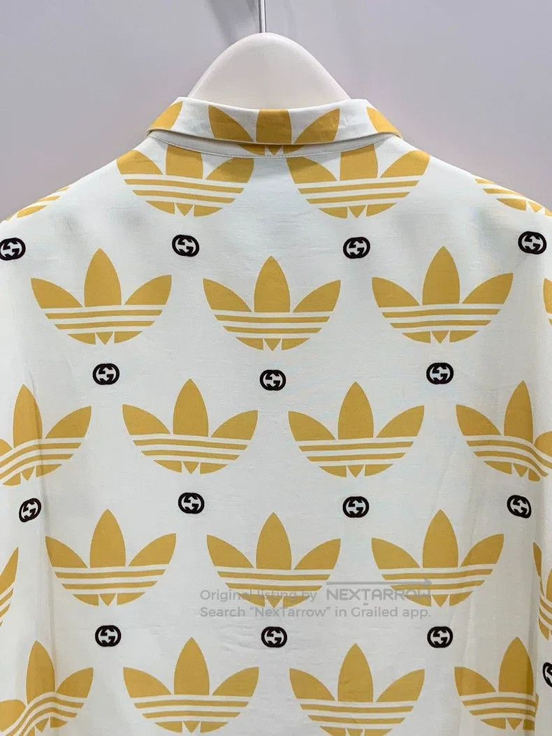 Gucci Gucci Adidas co-branded silk shirt Size US M / EU 48-50 / 2 - 5 Thumbnail