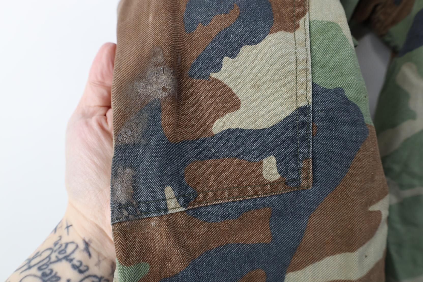 Vintage Vintage 80s USGI Long Woodland Camouflage Combat Coat Jacket Size US M / EU 48-50 / 2 - 13 Thumbnail
