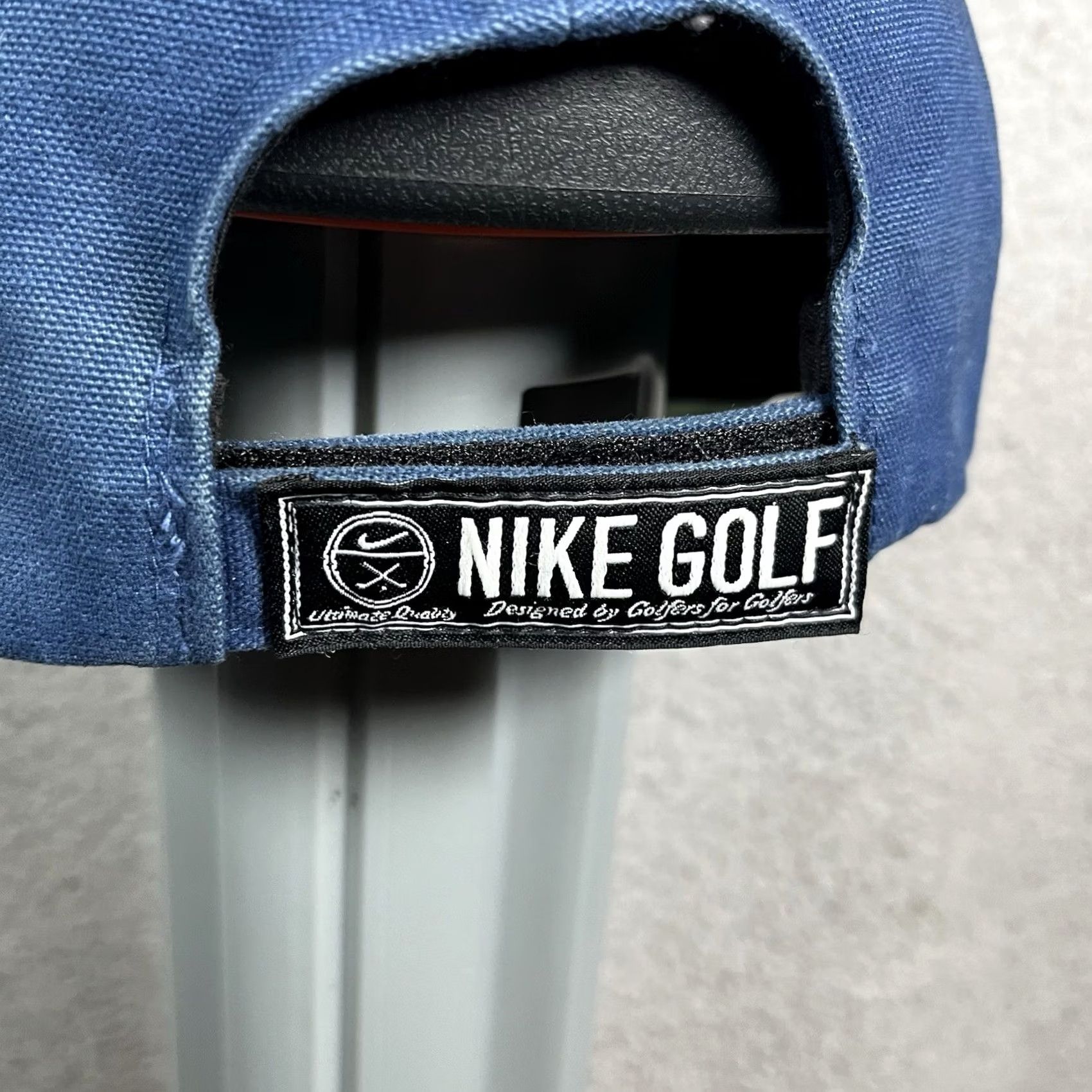 Nike VINTAGE Nike Golf Hat Cap Strapback Blue Adjustable Troon North Club 90s Logo Mens Cap Size ONE SIZE - 7 Thumbnail
