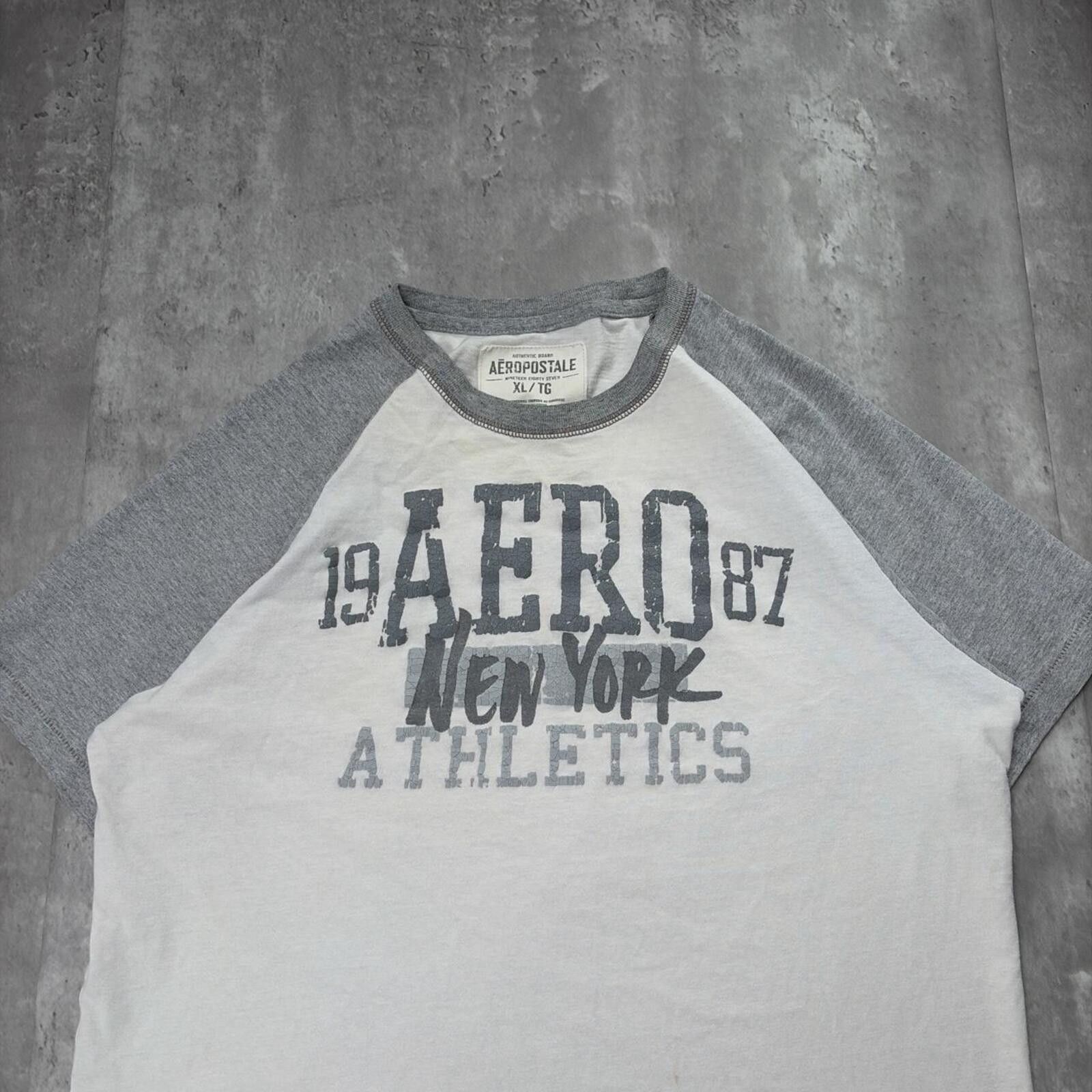 Aeropostale Y2K White Aeropostale Grunge Skater Gothic T-Shirt Size US XL / EU 56 / 4 - 3 Thumbnail
