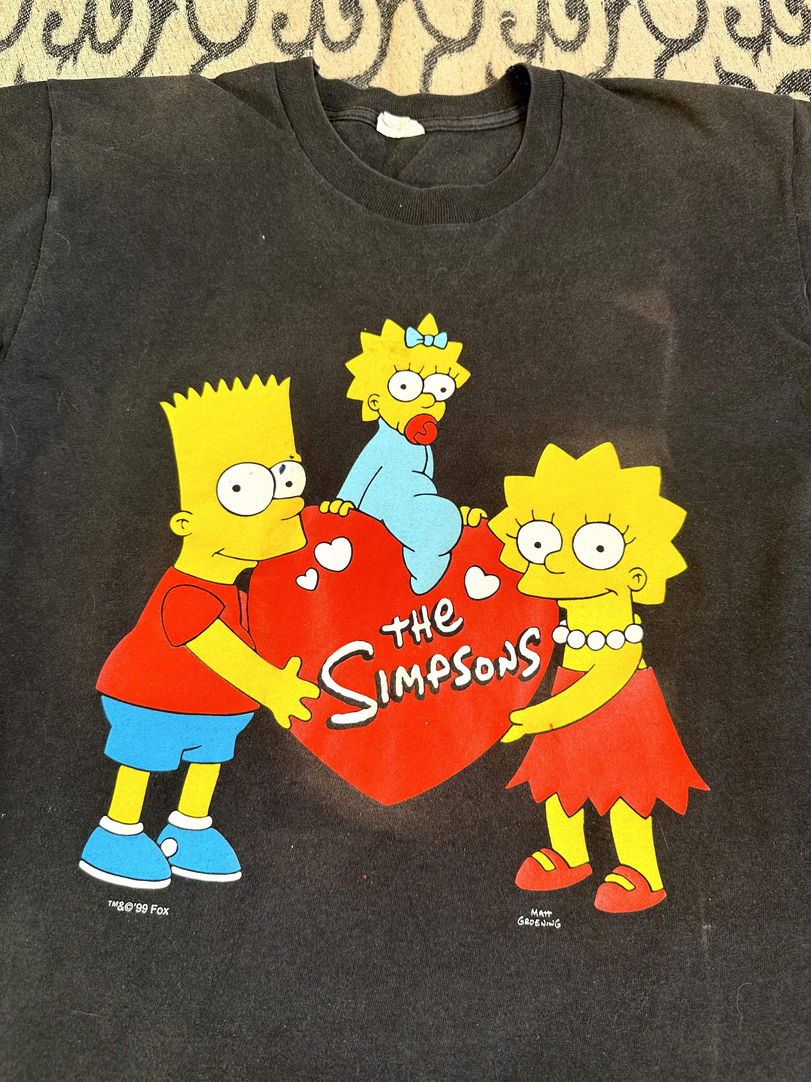 Cartoon Network Vintage t-shirt the simpsons 1998 bart Matt Groening cartoon Size US M / EU 48-50 / 2 - 4 Thumbnail