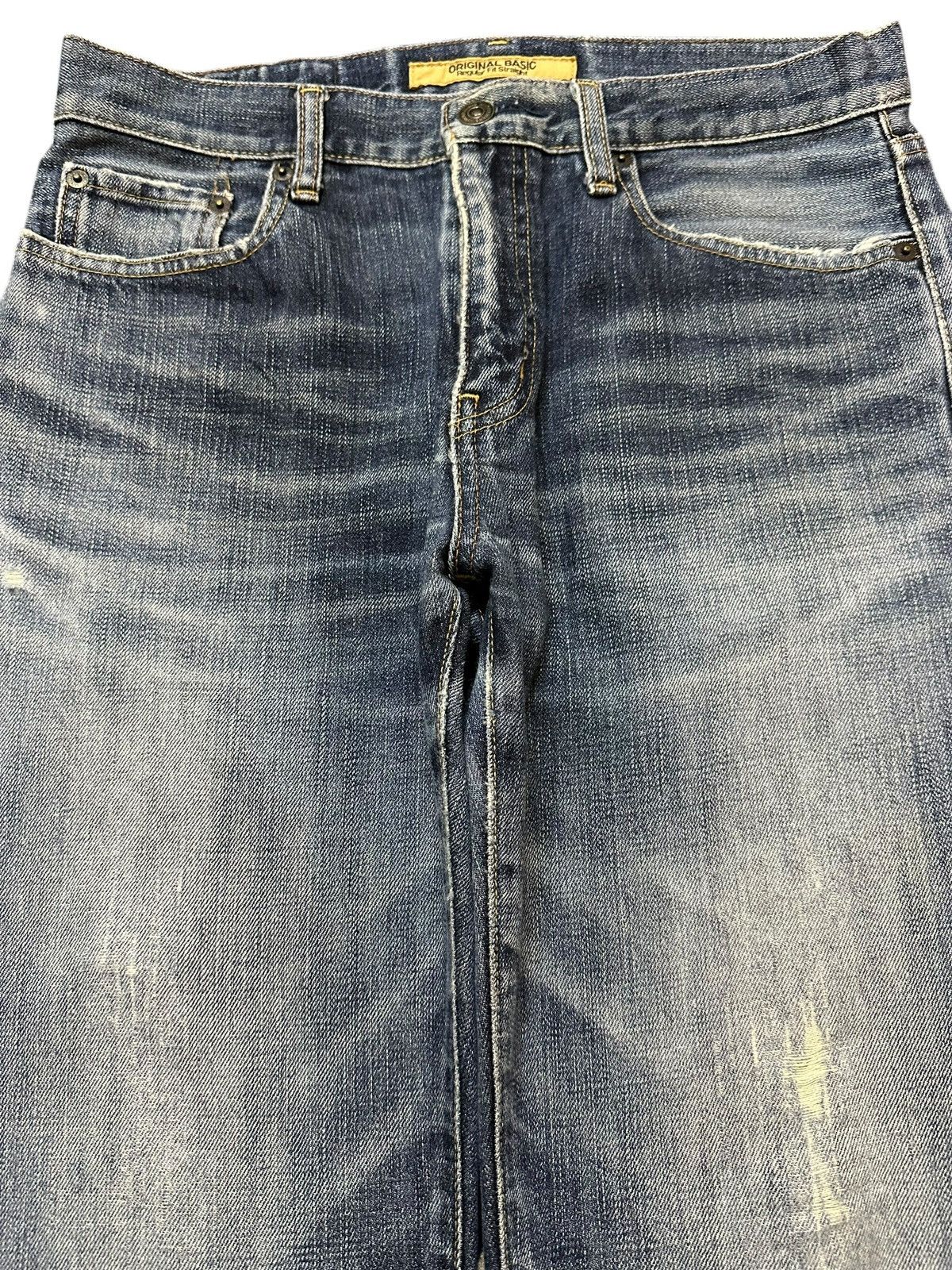 Uniqlo Vintage Japanese Uniqlo Faded Wash Distress Style Jeans Size US 30 / EU 46 - 3 Thumbnail