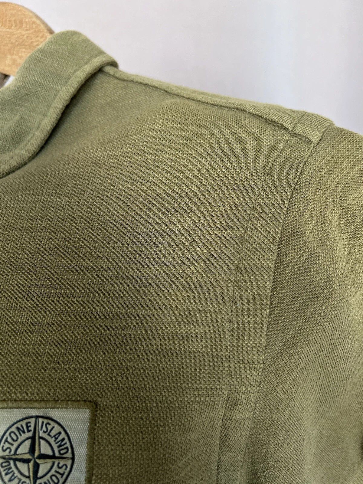 Stone Island Stone Island Patch Program Polo Shirt Mens Size M Khaki Size US M / EU 48-50 / 2 - 14 Thumbnail