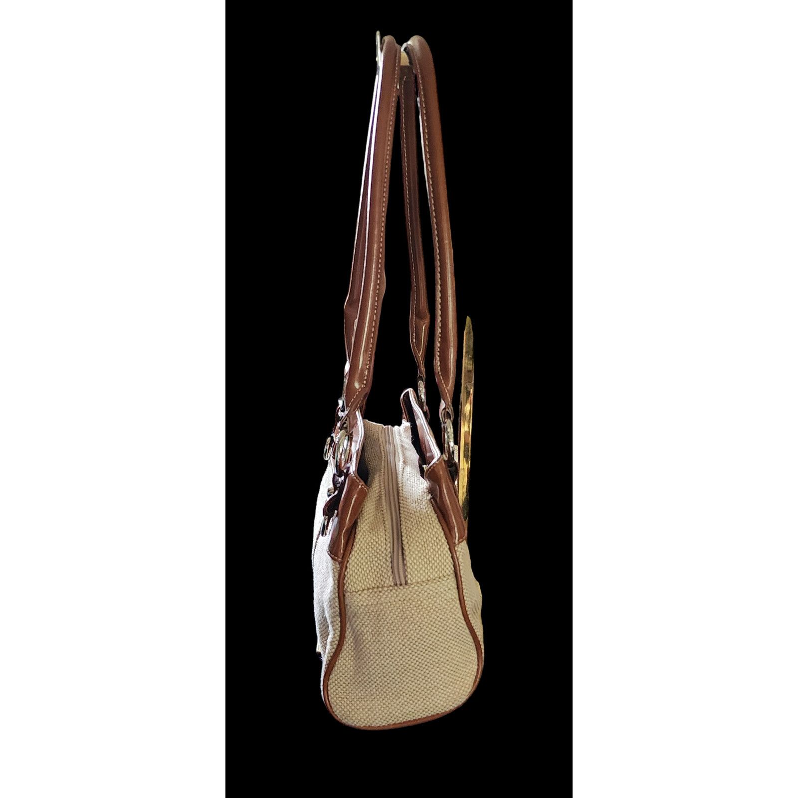 Giani Bernini Vintage Giani Bernini cream and aldo brown shoulder bag. Size ONE SIZE - 10 Thumbnail