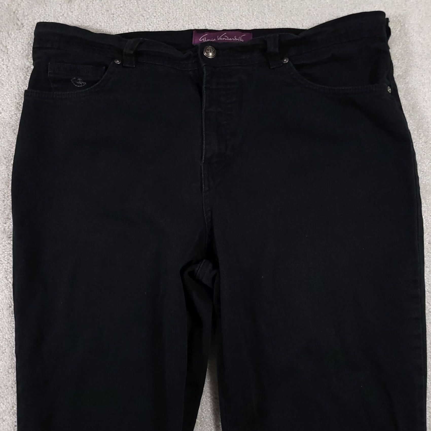 Gloria Vanderbilt Gloria Vanderbilt Jeans Women's 16 Denim High-Rise Stretch Straight Blue 38x29 Regular Mens Girls Womens Size 38" / US 16 / IT 52 - 3 Thumbnail
