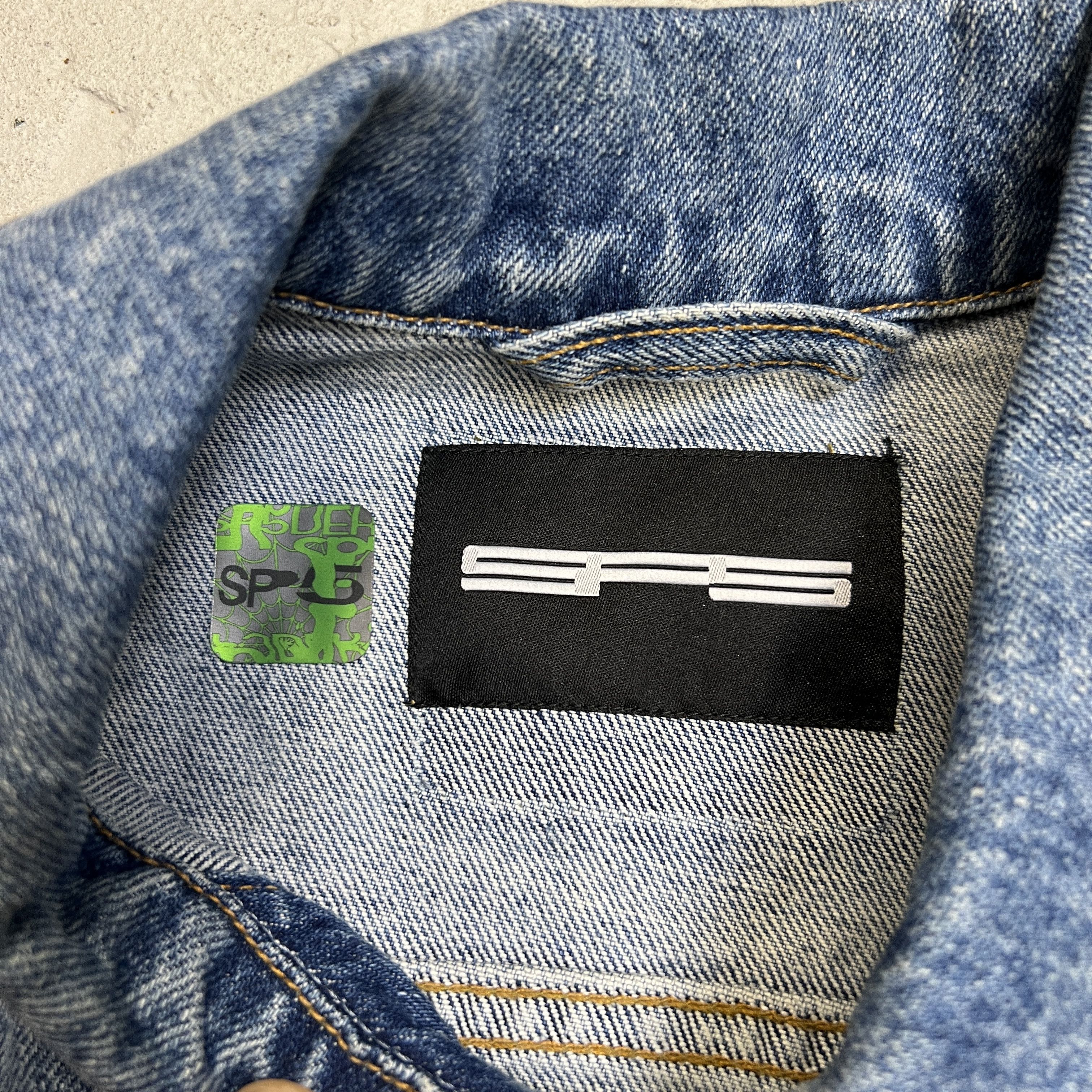 Sp5der Sp5der web denim jean jacket Size US XL / EU 56 / 4 - 4 Thumbnail