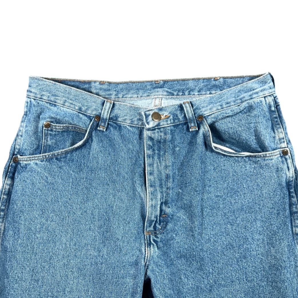 Wrangler VINTAGE Wrangler Jeans Mens 34x30 Blue Rugged Wear Outdoor Cowboy Workwear Y2K Wrangler Rugged Wear Jeans Mens 34 30 Blue Denim 5-Pocket Western Size US 34 / EU 50 - 3 Thumbnail
