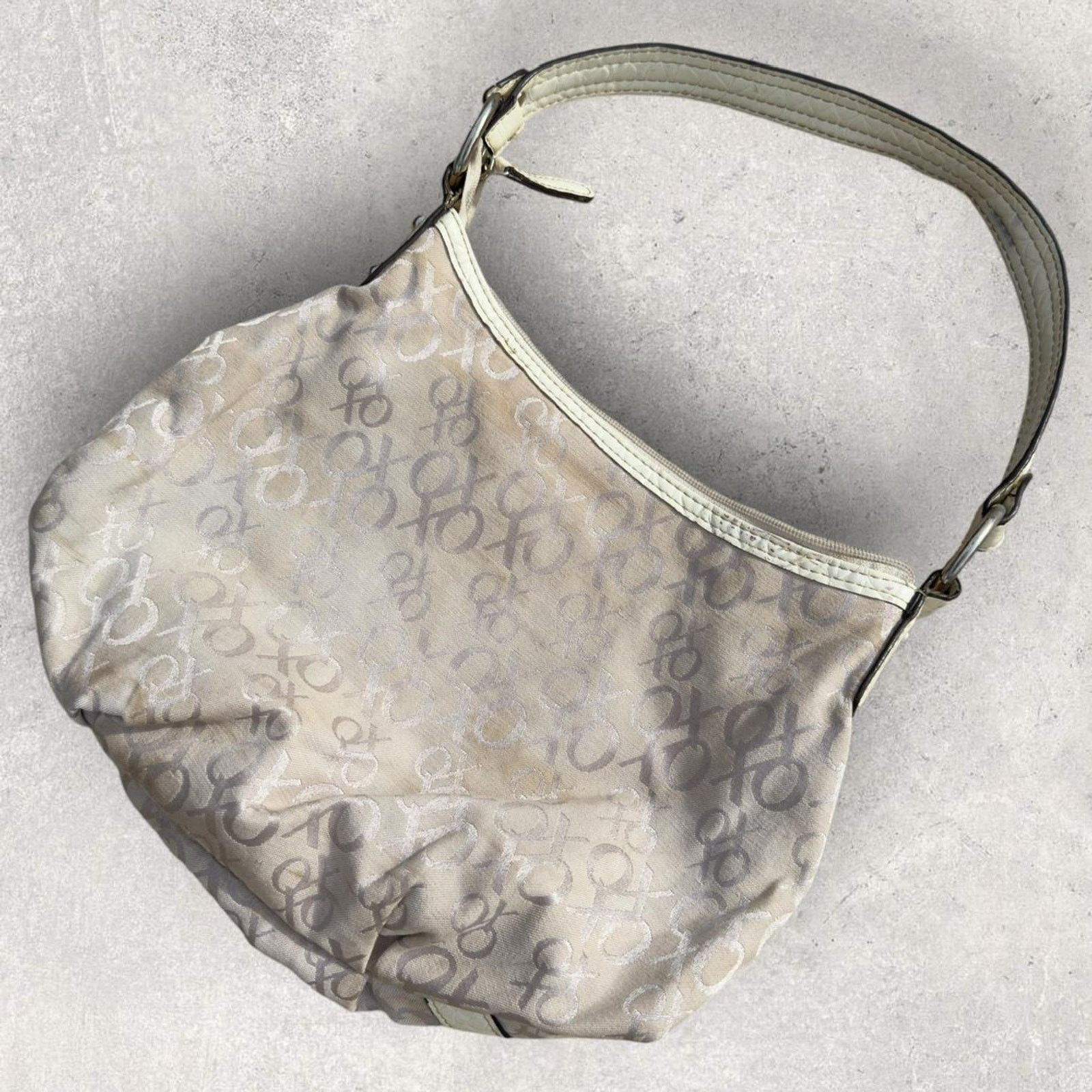 XOXO Y2K XOXO Cream Shoulder Bag Silver Hardware Size ONE SIZE - 3 Thumbnail