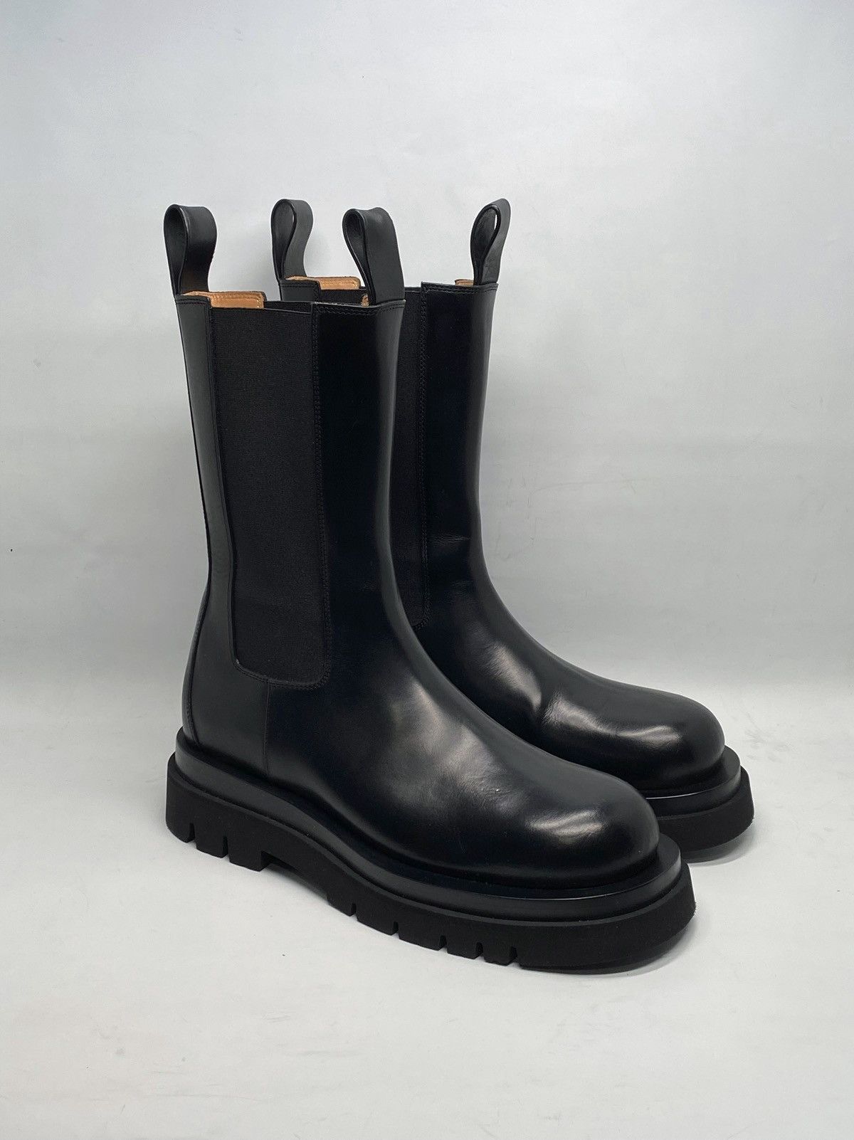 Bottega Veneta Bottega Veneta Lug Sole Leather Boots size 40 Size US 10 / IT 40 - 3 Thumbnail