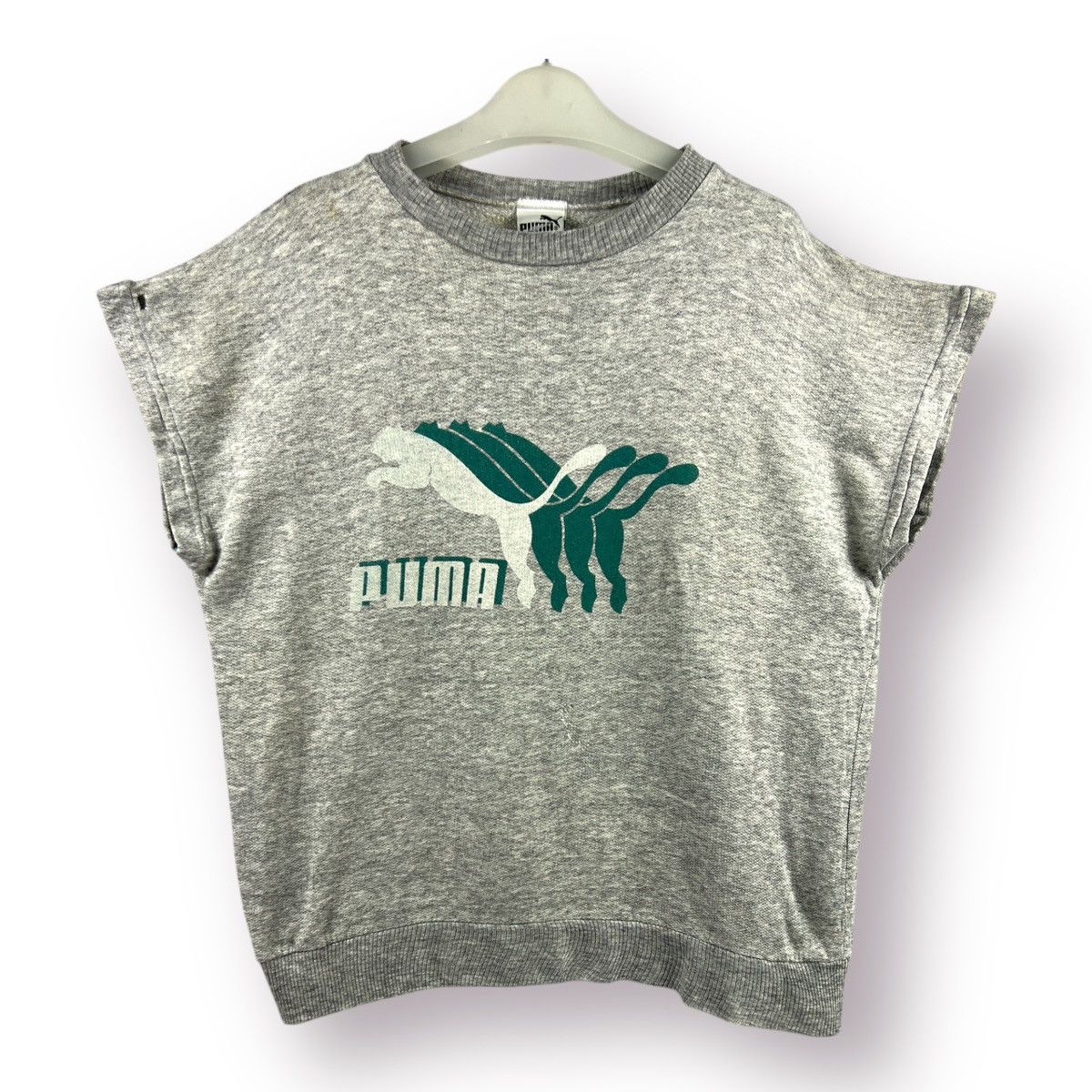 Puma × Vintage 🔥 Vintage 90's Sleeveless Puma streetwear big logo Size US S / EU 44-46 / 1 - 1 Thumbnail