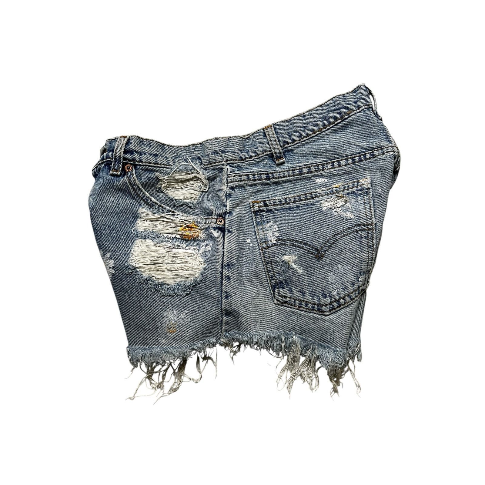 Levi's Vintage 90s Levi’s Women’s Distressed Denim Shorts - 31 Size 31" - 7 Thumbnail