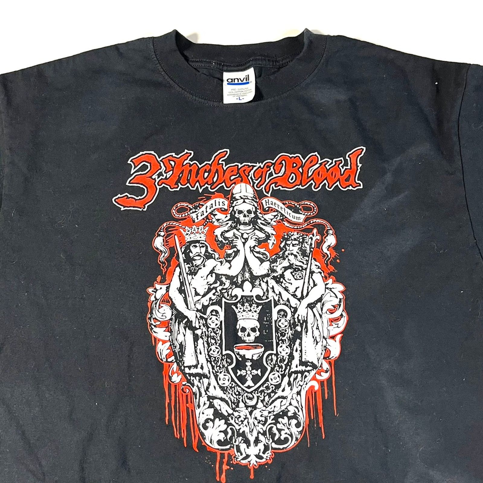Other 2000’s Anvil 3 Inches of Blood Graphic Band T-shirt Medium Size US M / EU 48-50 / 2 - 3 Thumbnail
