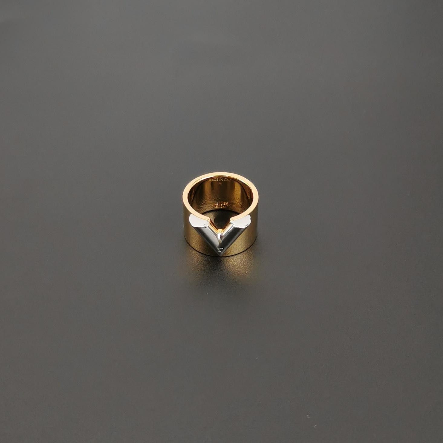 Louis Vuitton Louis Vuitton (LV) V-shaped logo engraved ring size 16 -z25 Size ONE SIZE - 5 Thumbnail
