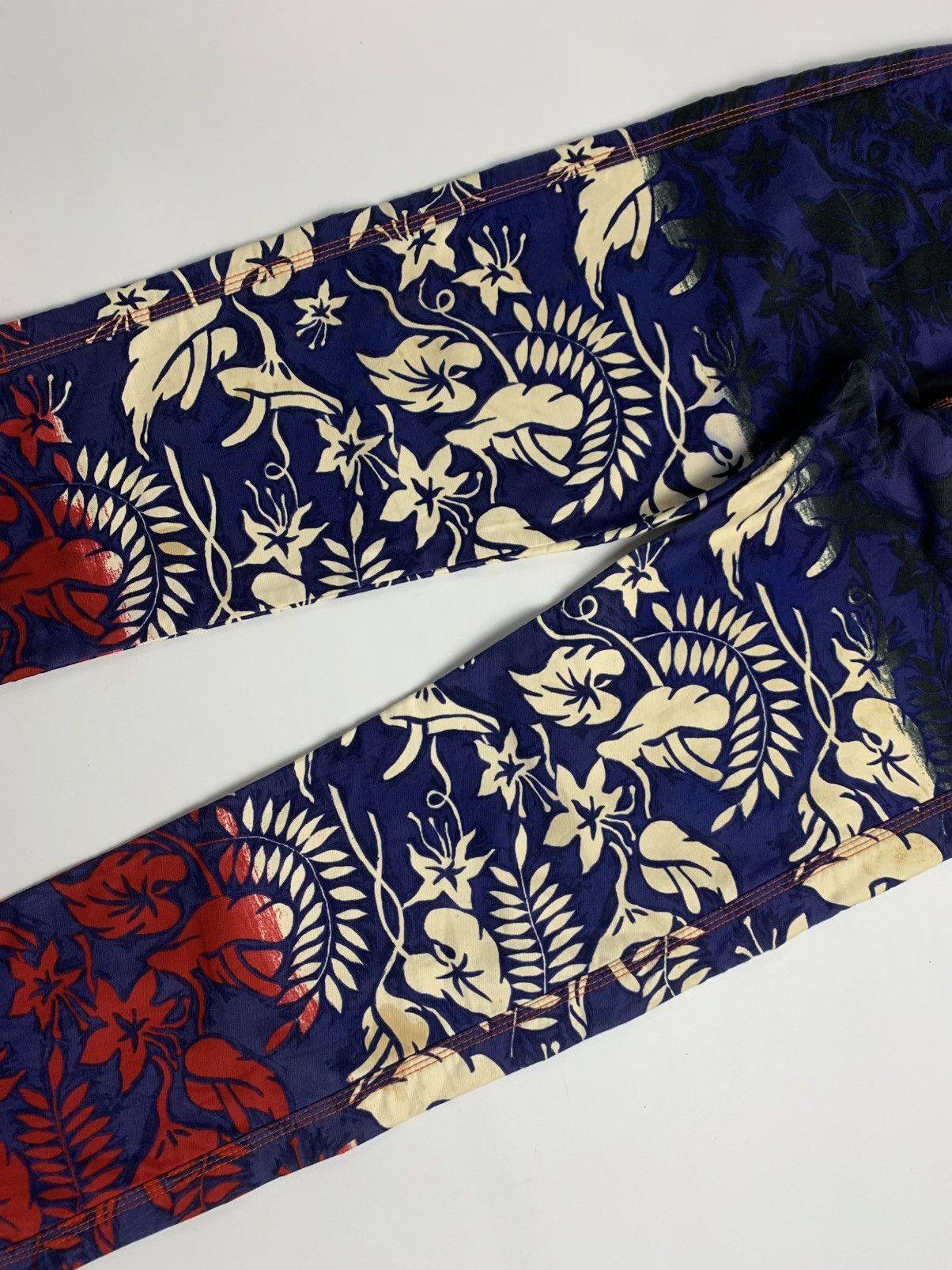 Jean Paul Gaultier Gaultier Jeans by Jean Paul Gaultier Floral Gradient Denim Size US 40 / EU 56 - 16 Thumbnail