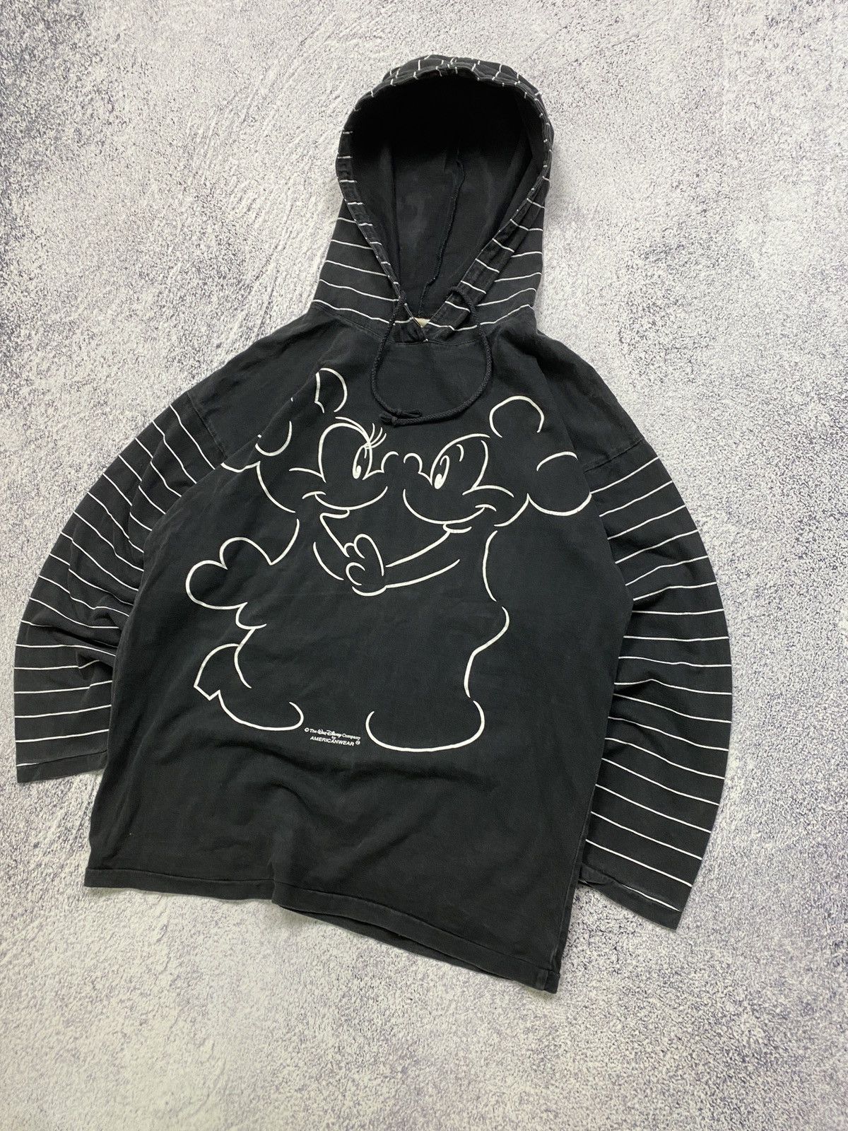 Disney × Mickey Mouse × Vintage Vintage Rare Mickey Mouse Walt Disney Crazy Hoodie Size US S / EU 44-46 / 1 - 2 Thumbnail
