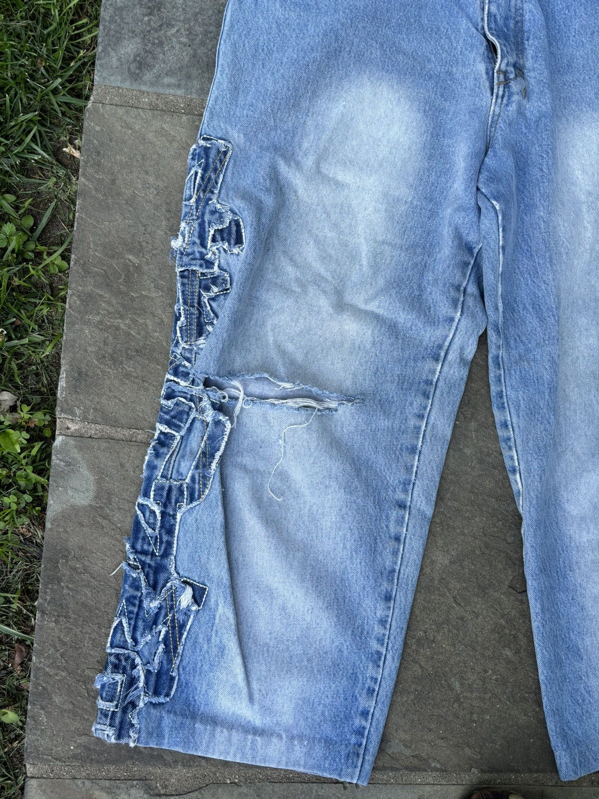 Vintage Vintage Jnco Style 48 Star Embroidered Jeans Y2K Size US 31 - 4 Thumbnail
