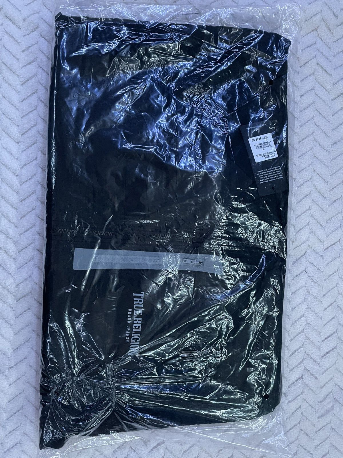 image of True Religion Horseshoe Puffer Jacket in Black, Men's (Size Medium)