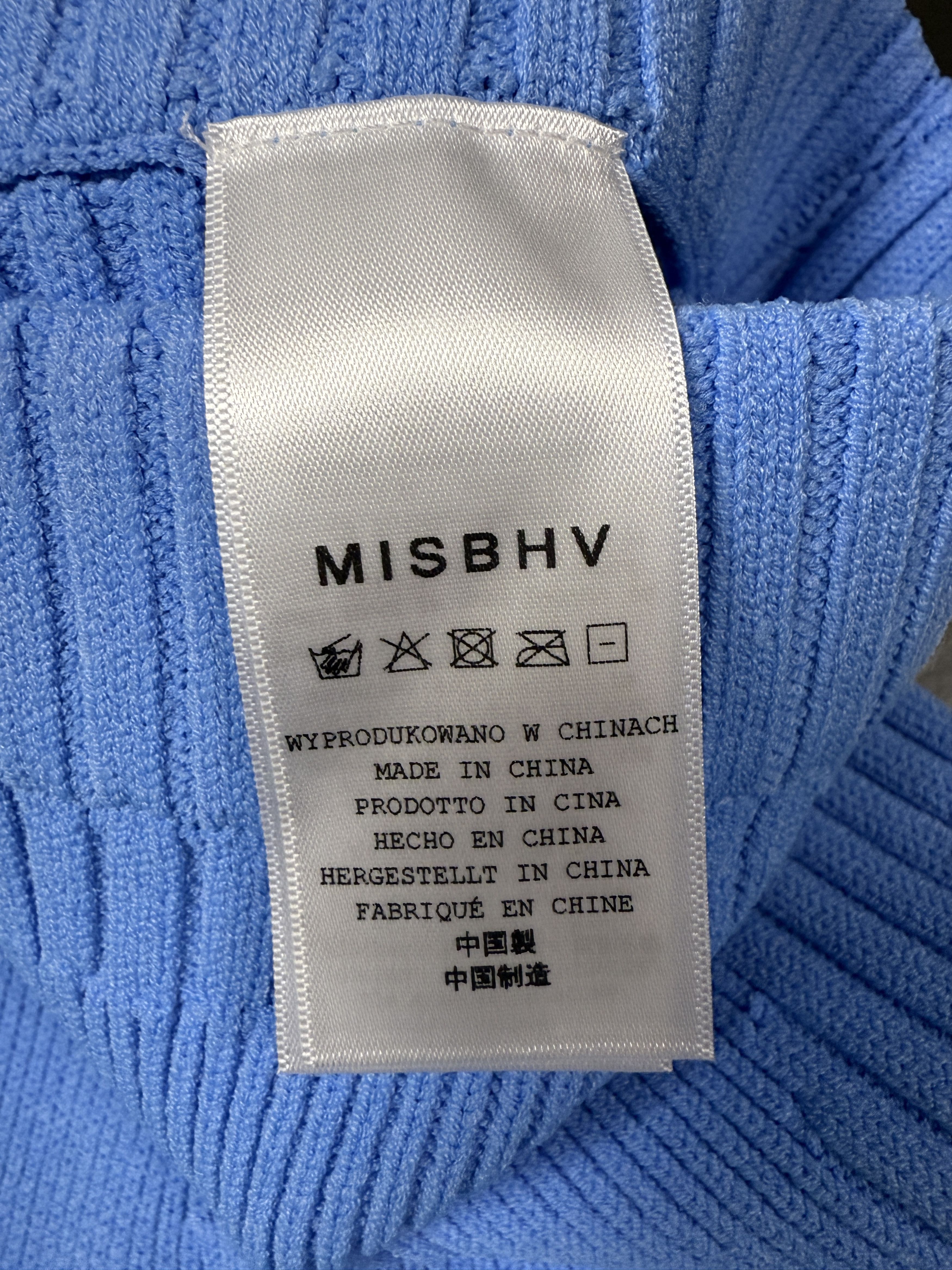 Misbhv $320 MISBHV Blue Knit Seamless Flared Pants Size 28" / US 6 / IT 42 - 10 Thumbnail